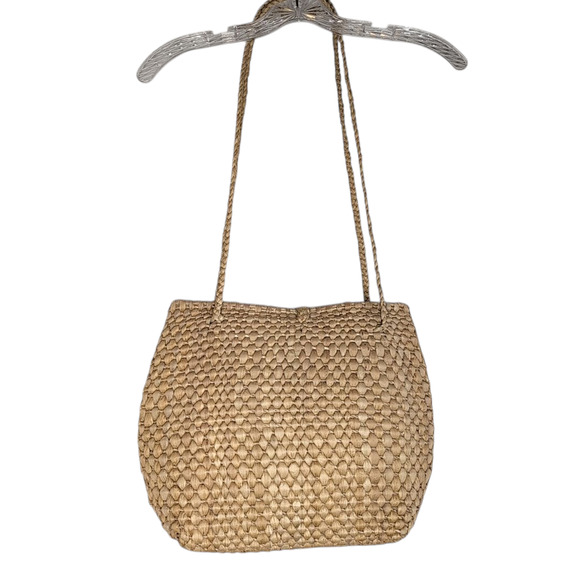 Vintage Straw Woven Tote Bag Boho Bohemian Shoulder Spring Summer Beach Purse - Picture 2 of 8